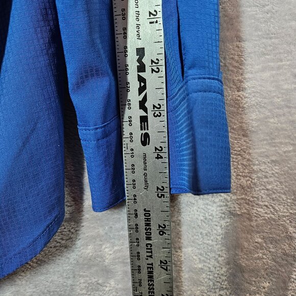 Columbia Mens L Blue PFG Bahama II Long Sleeve Shirt Vented Fishing Outdoor - Picture 5 of 14